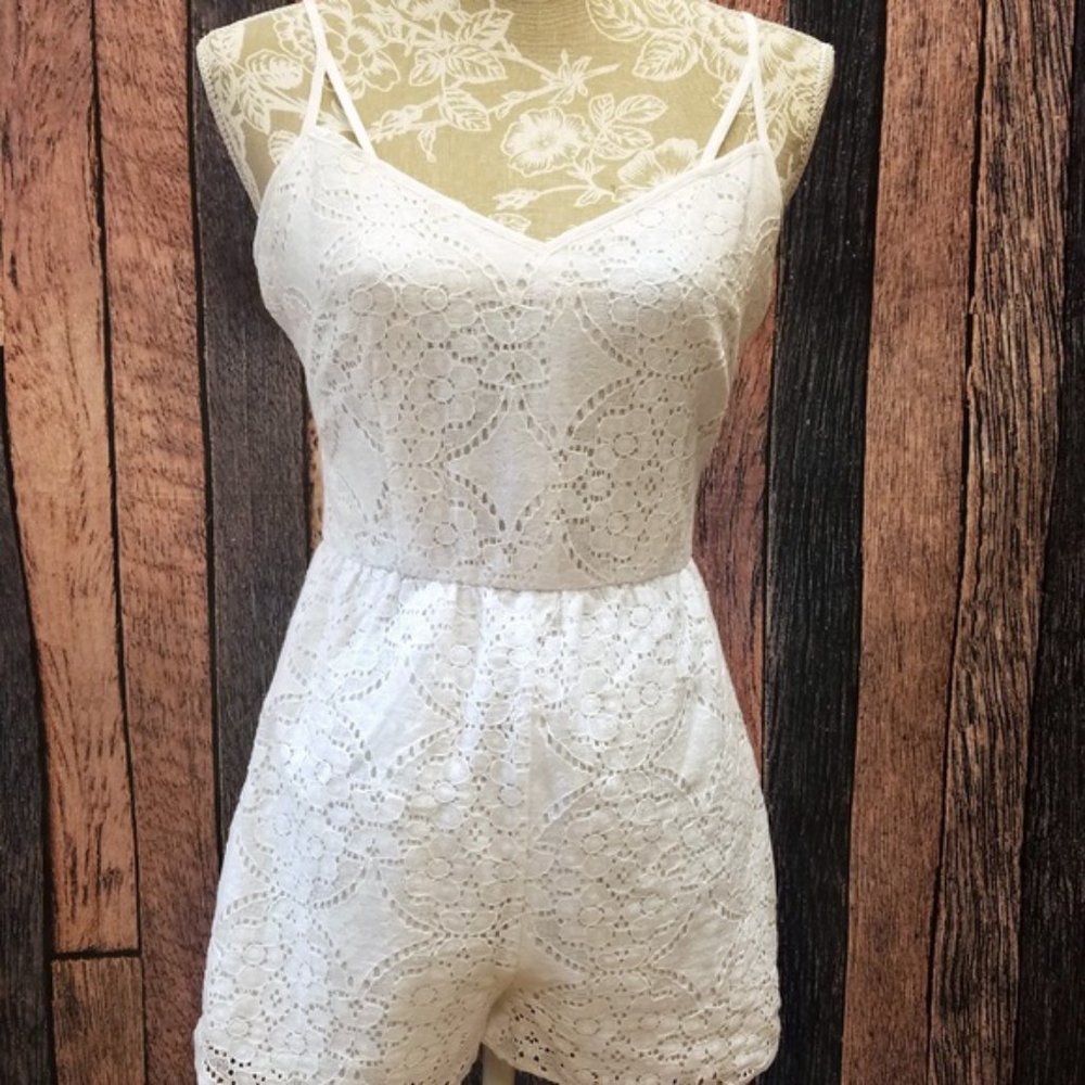 White Eyelet Romper